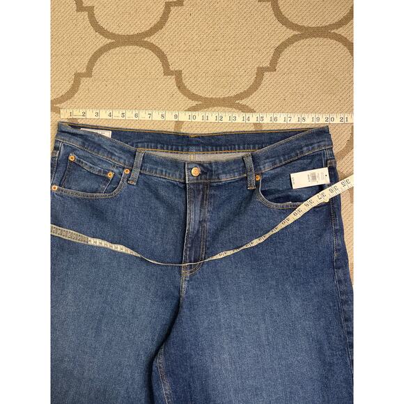 GAP High Rise Stride Wide Leg Blue Jeans, Size 20, NWT, MSRP: $79.95 - Picture 8 of 13